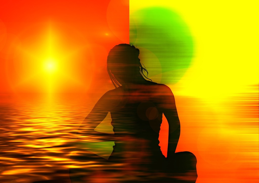 Finding the universal through meditation. [Source: Geralt, Pixabay.]